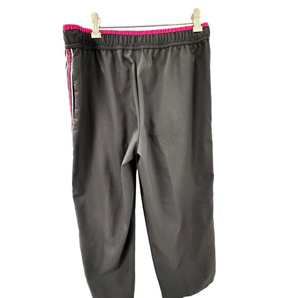 🌸3/$15🌸Small SJB Black with Pink Stripe Athletic Pants Capri Length - Picture 3 of 8